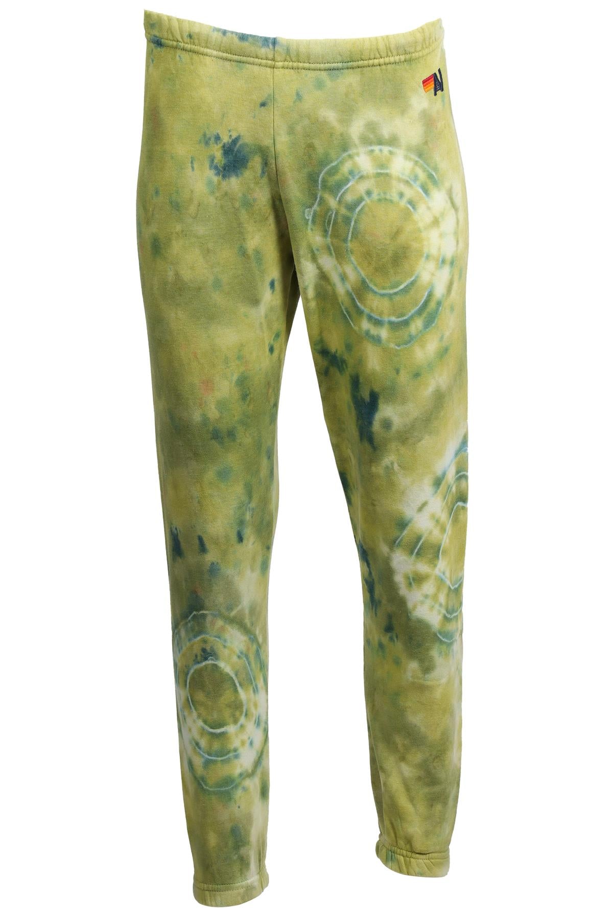 AVIATOR NATION GREEN COTTON BLEND TRACK PANTS XSMALL