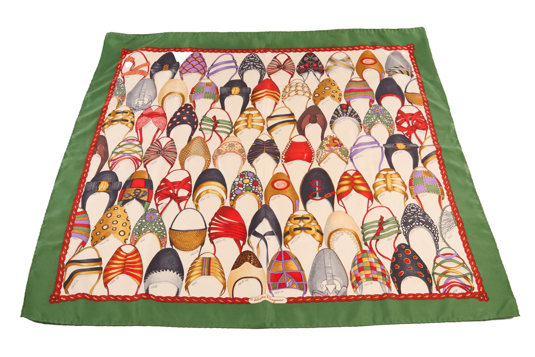 SALVATORE FERRAGMANO MULTI SILK SCARF