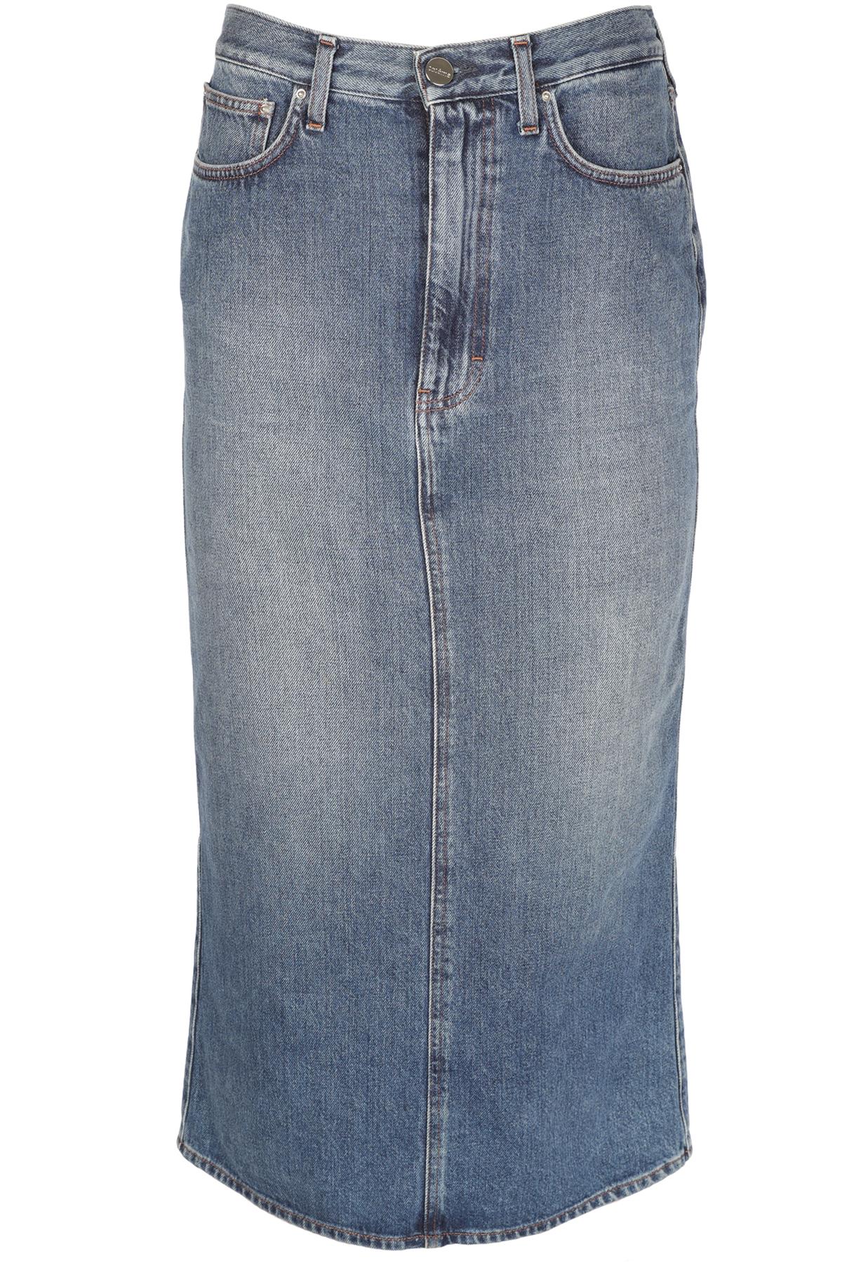 TOTEME BLUE DENIM MAXI SKIRT MEDIUM