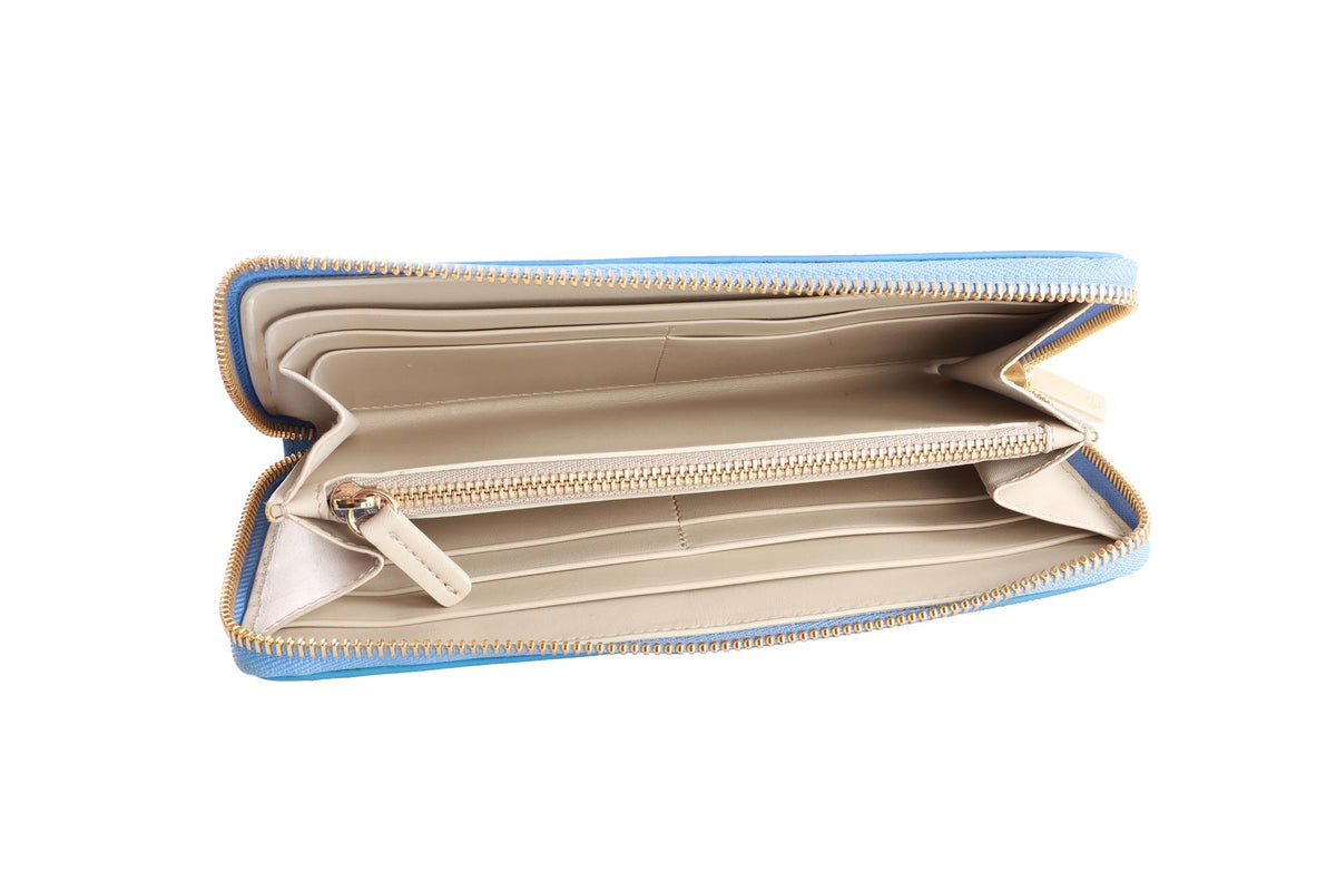 PATEK PHILIPPE BLUE LEATHER WALLET