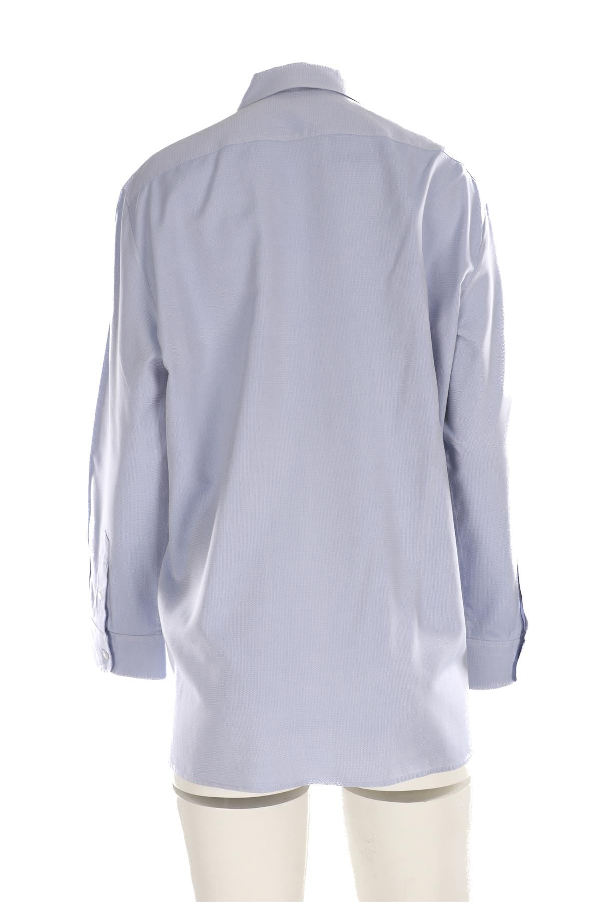THE ROW BLUE SILK SHIRT US 6 UK 10