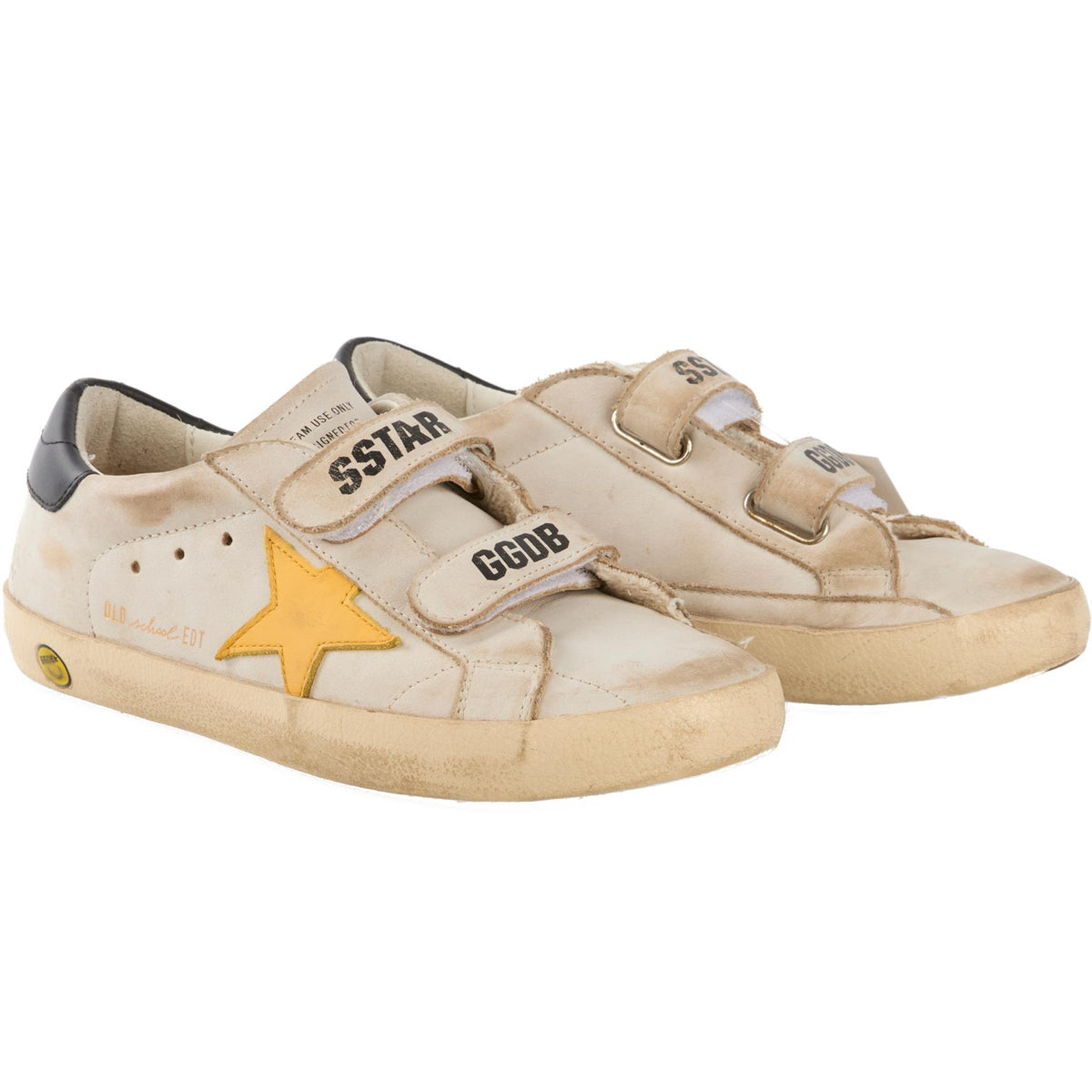 GOLDEN GOOSE WHITE KIDS BOYS SNEAKERS EU 33 UK 1 US 2