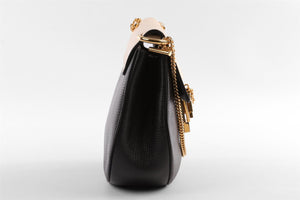 CHLOÉ BLACK DREW MEDIUM LEATHER SHOULDER BAG