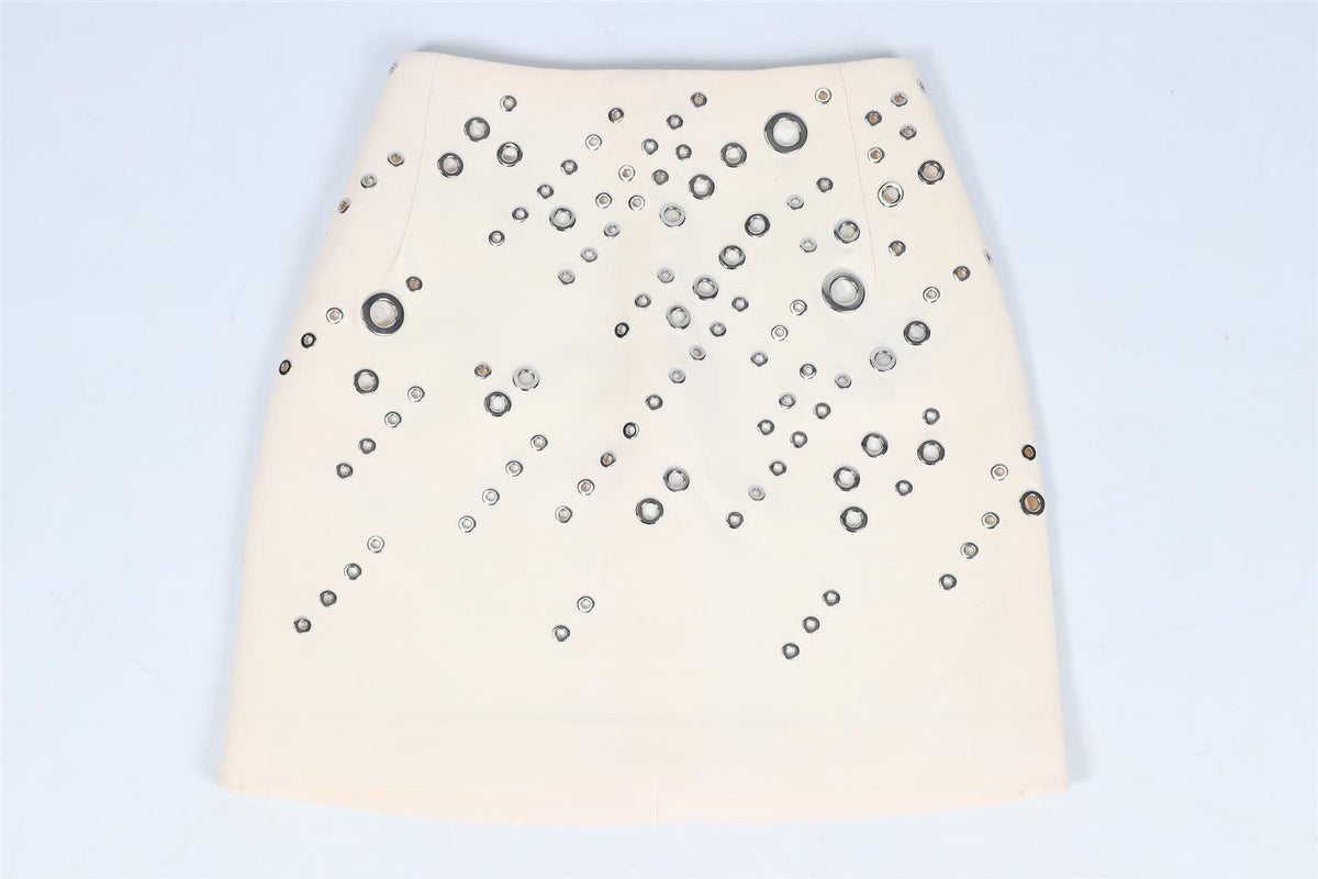 MUGLER WOOL BLEND MINI SKIRT FR 36 UK 8