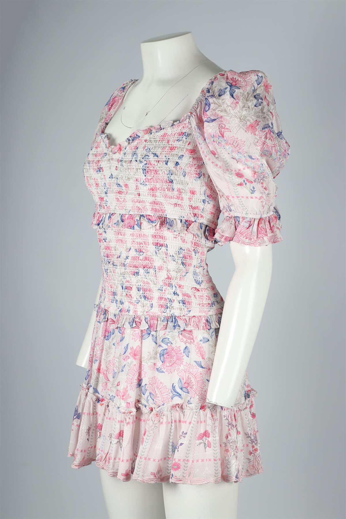PINK COTTON MINI DRESS