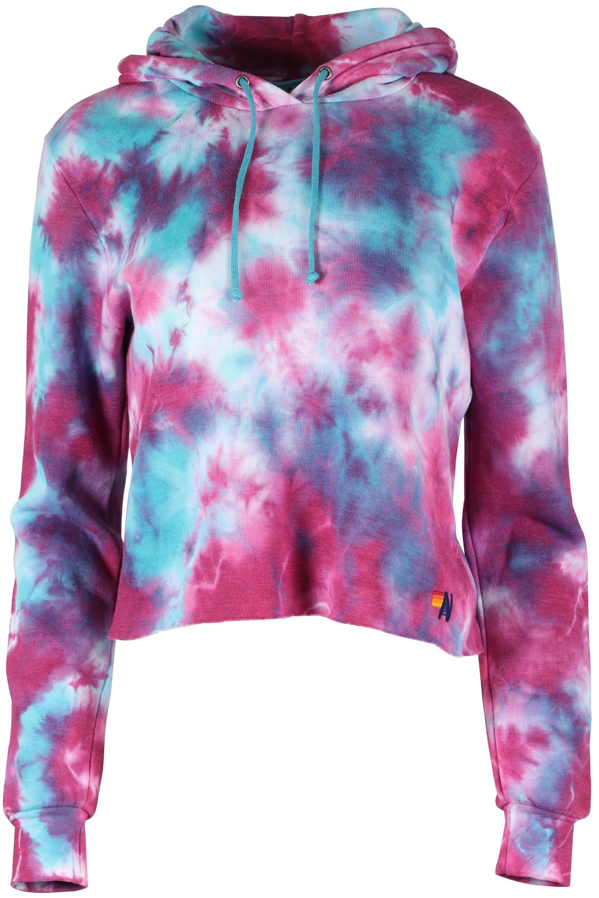 AVIATOR NATION MULTICOLOURED COTTON BLEND HOODIE SMALL