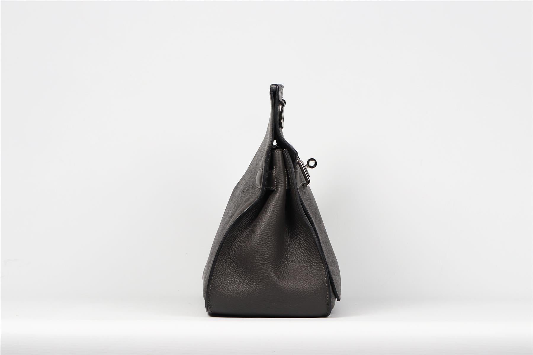 HERMÈS 2009 JYPSIERE 36CM CLEMENCE LEATHER SHOULDER BAG