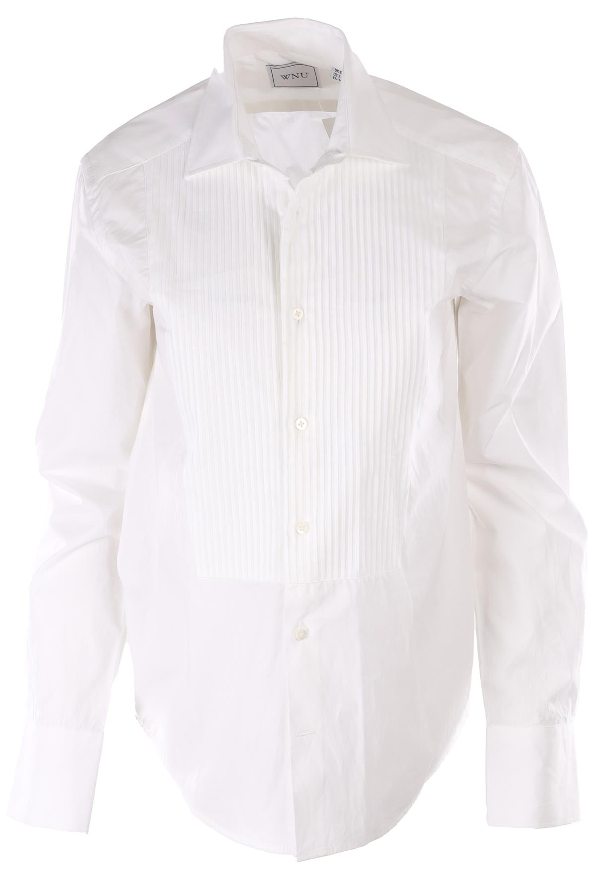 WITH NOTHING UNDERNEATH WHITE COTTON SHIRT UK 6