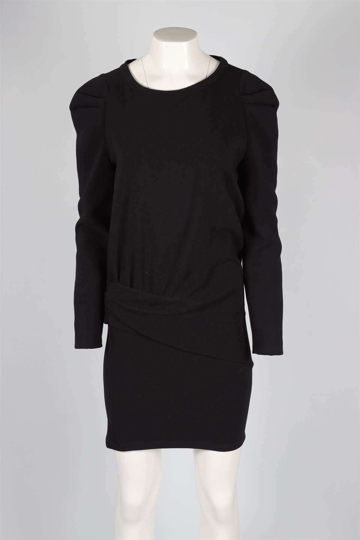 VANESSA BRUNO BLACK COTTON DRESS UK 10