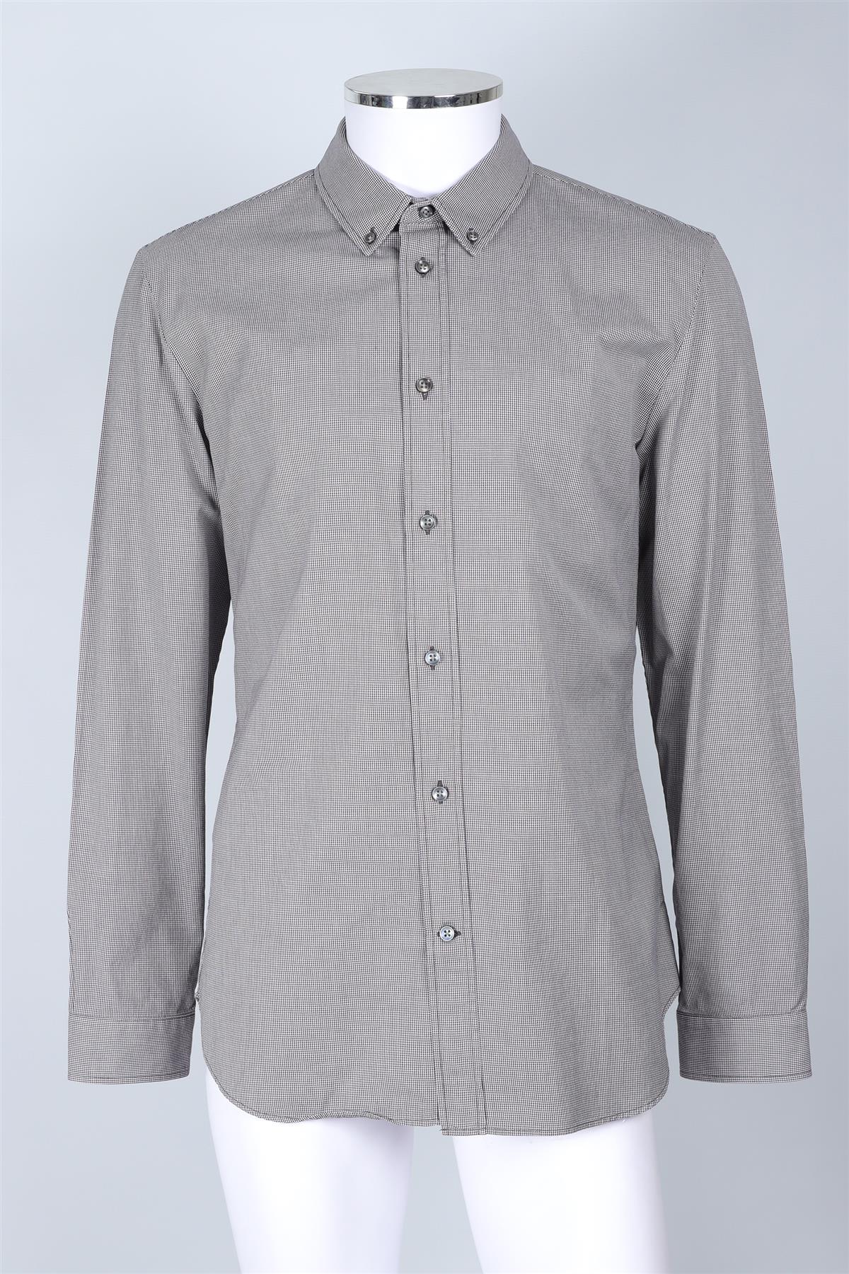 MAISON MARGIELA GREY COTTON SHIRT IT 54 UK/US 44