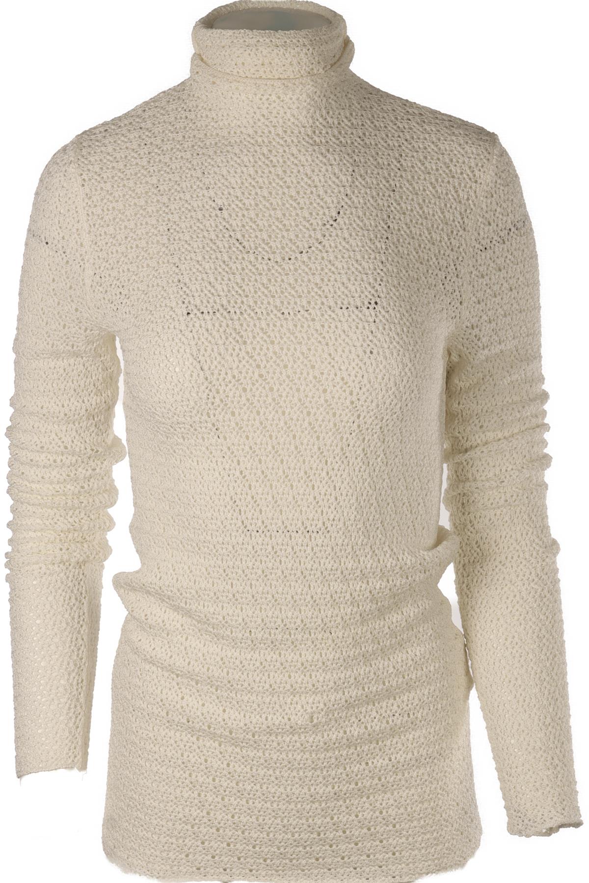 TOTEME WHITE CROCHET TOP SMALL