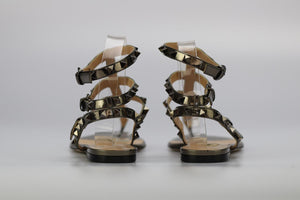 VALENTINO GARAVANI ROCKSTUD LEATHER SANDALS EU 38 UK 5 US 8