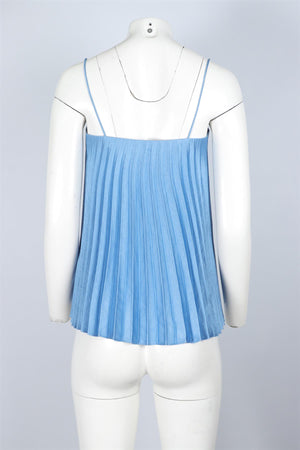VINCE BLUE SATIN TOP SMALL