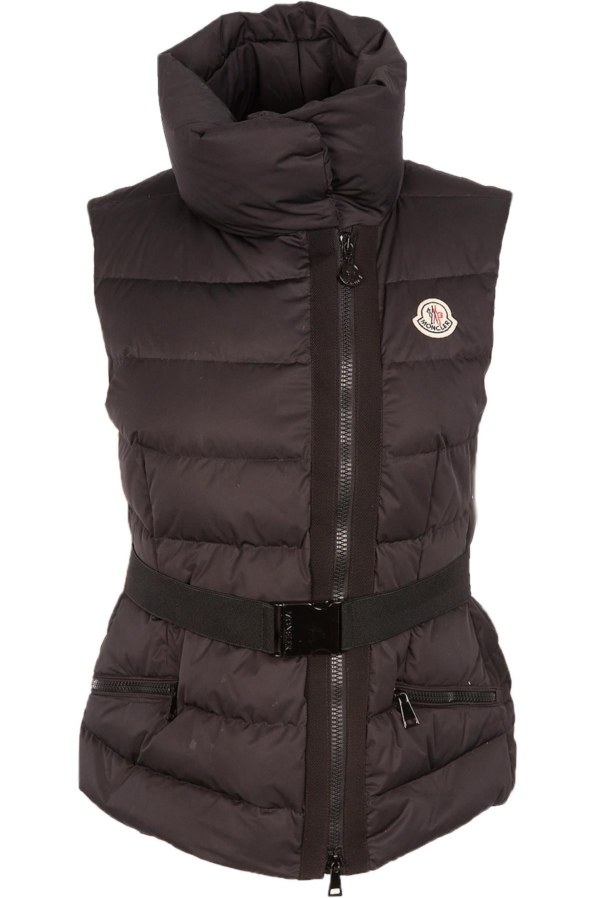 MONCLER BLACK PADDED DOWN GILET 2 UK 10