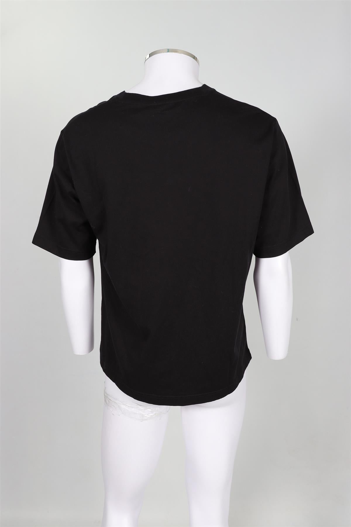 ACNE STUDIOS BLACK MEN'S COTTON T-SHIRT SMALL