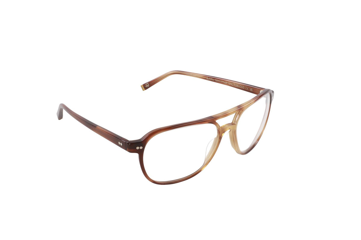 MOSCOT BROWN PILOT STYLE ACETATE GLASSES