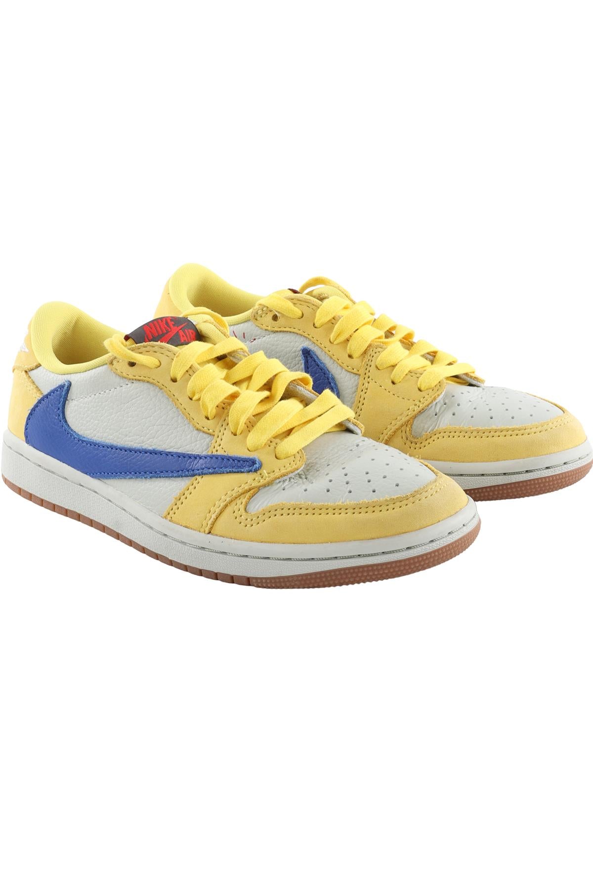 NIKE + TRAVIS SCOTT YELLOW KID'S BOYS AIR JORDAN ONES CANARY SNEAKERS EU 36 UK 3.5 US 4