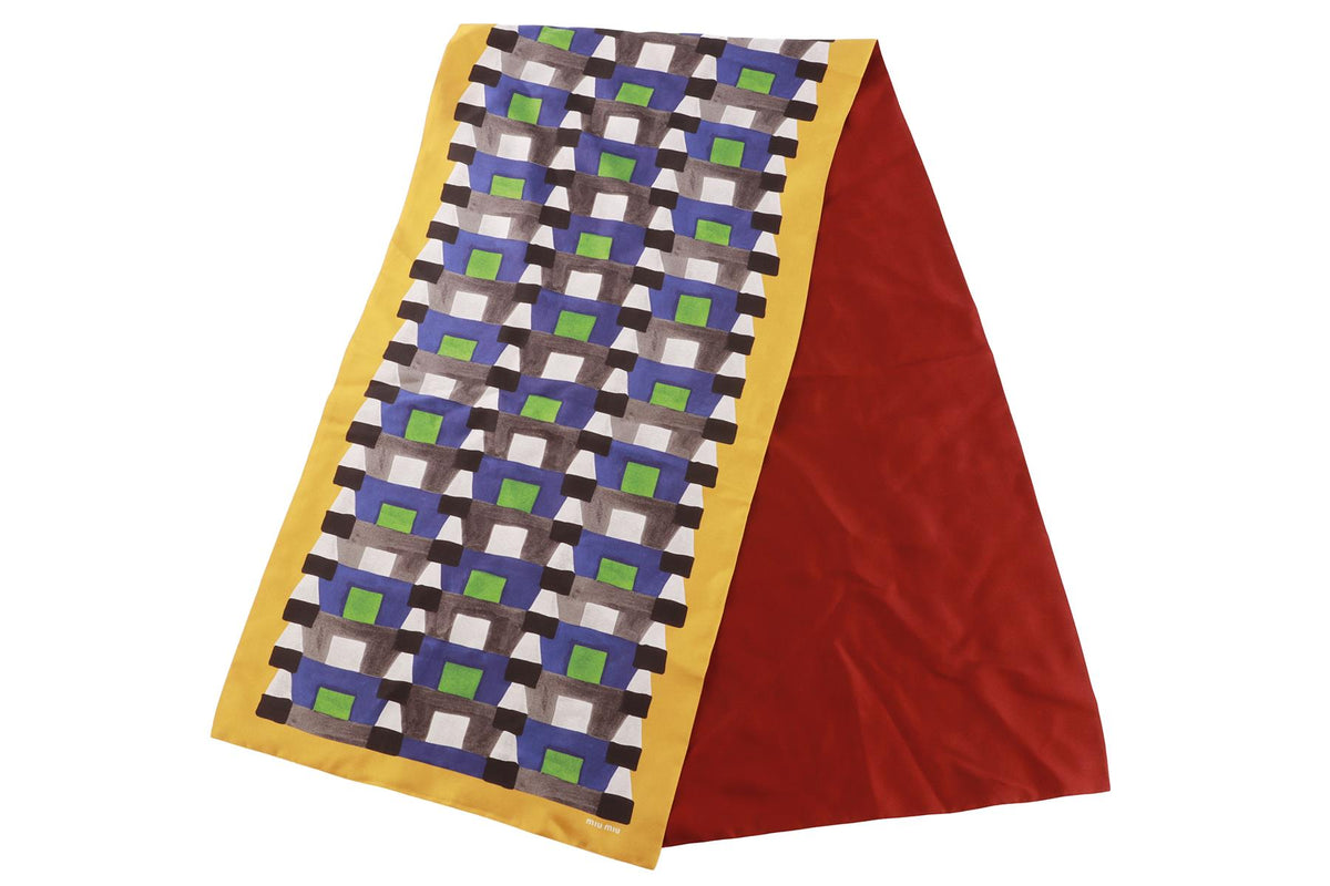 MIU MIU MULTI SILK SCARF