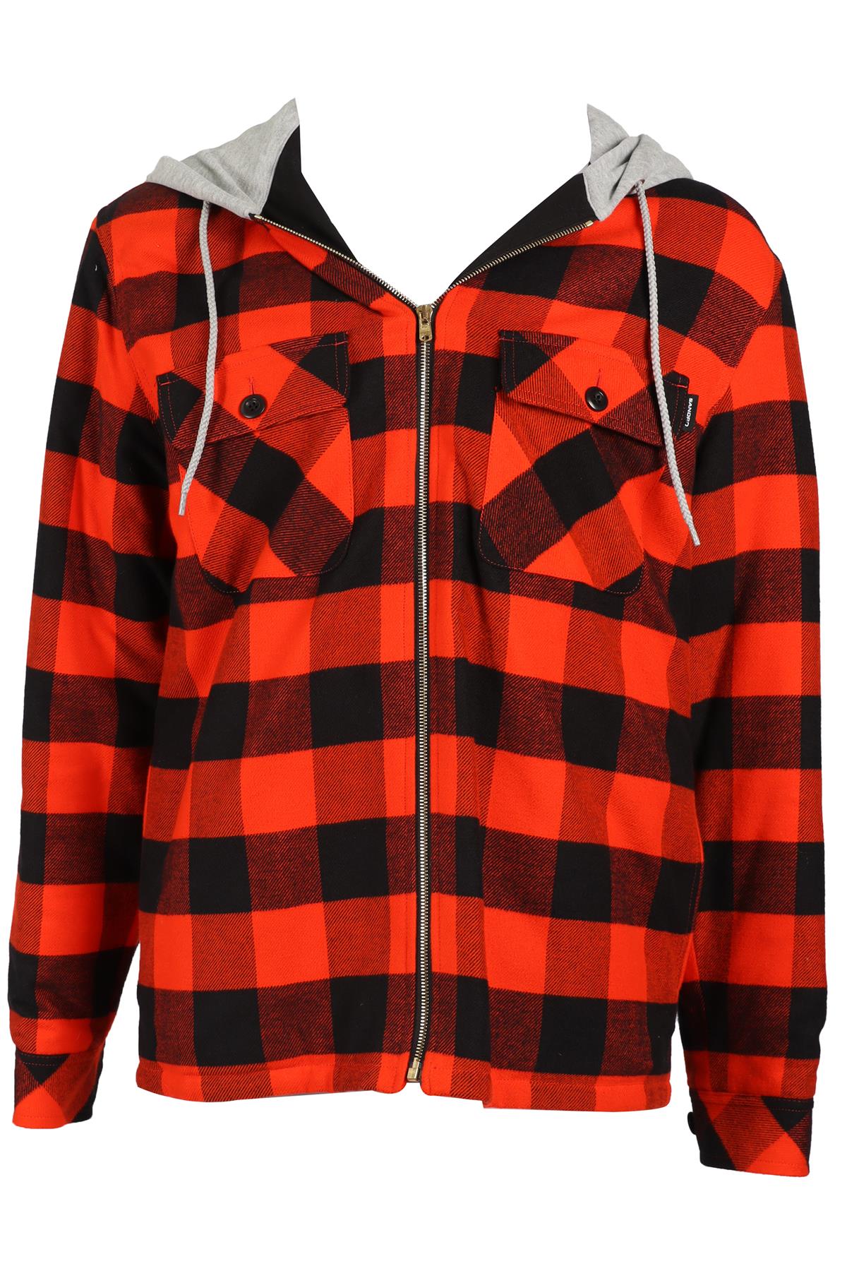 SANDRO RED MEN'S COTTON JACKET LARGE