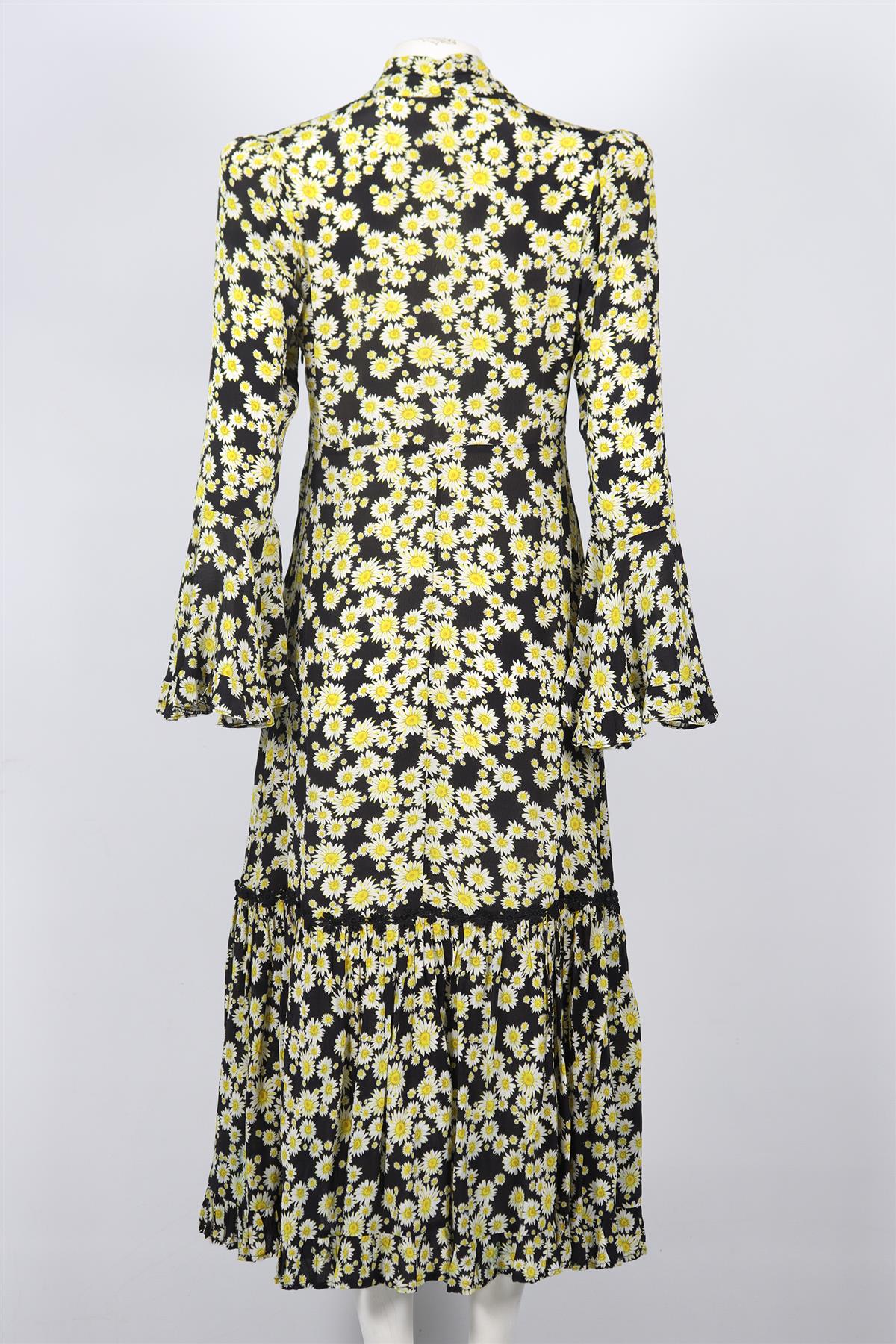 QUEENS OF ARCHIVE FLORAL PRINT VISCOSE MAXI DRESS UK 12