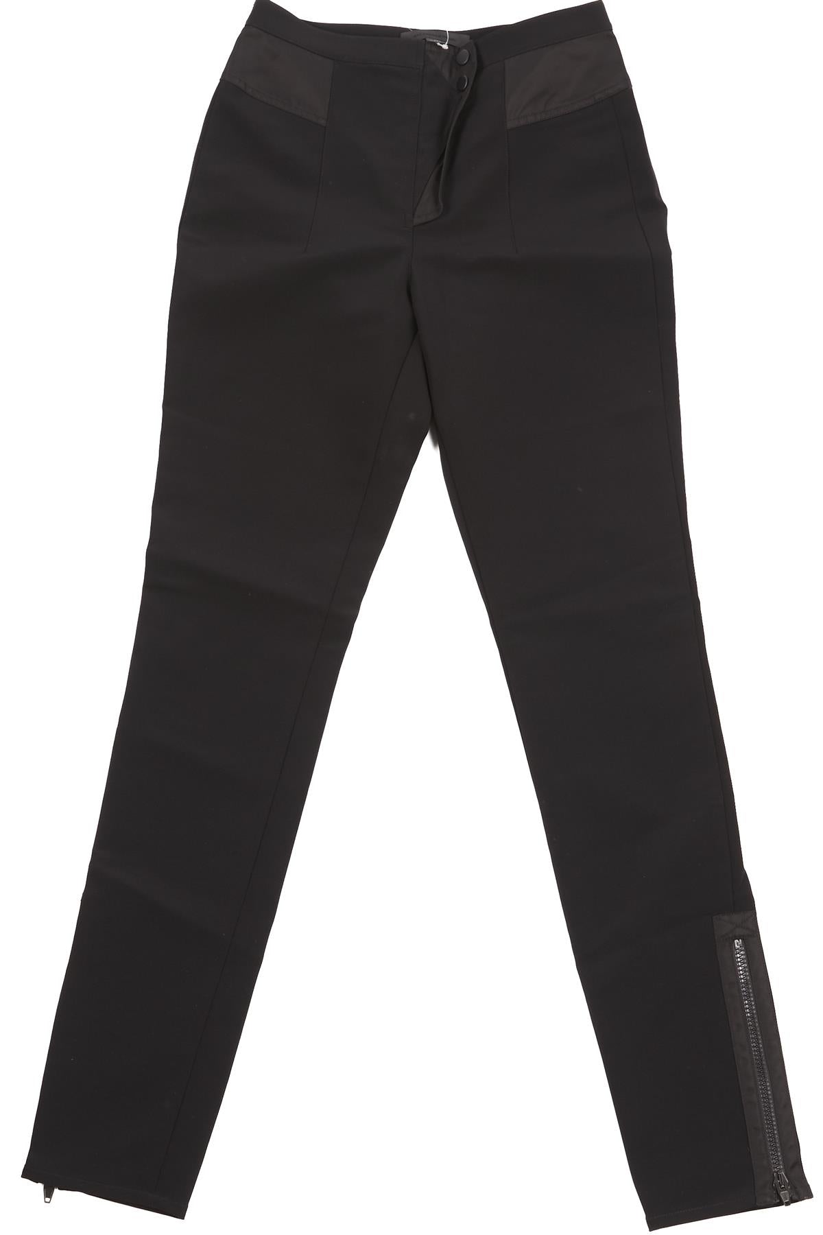 Alexander Wang Black Crepe Skinny Pants US 2 UK 6