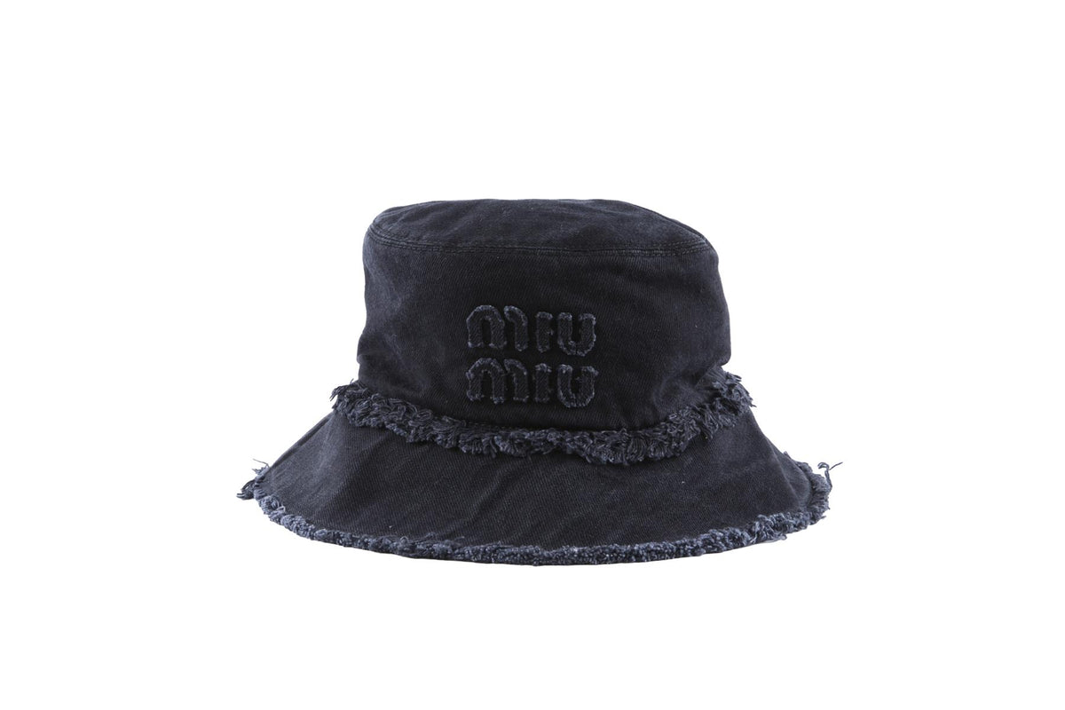 Black Denim Bucket Hat