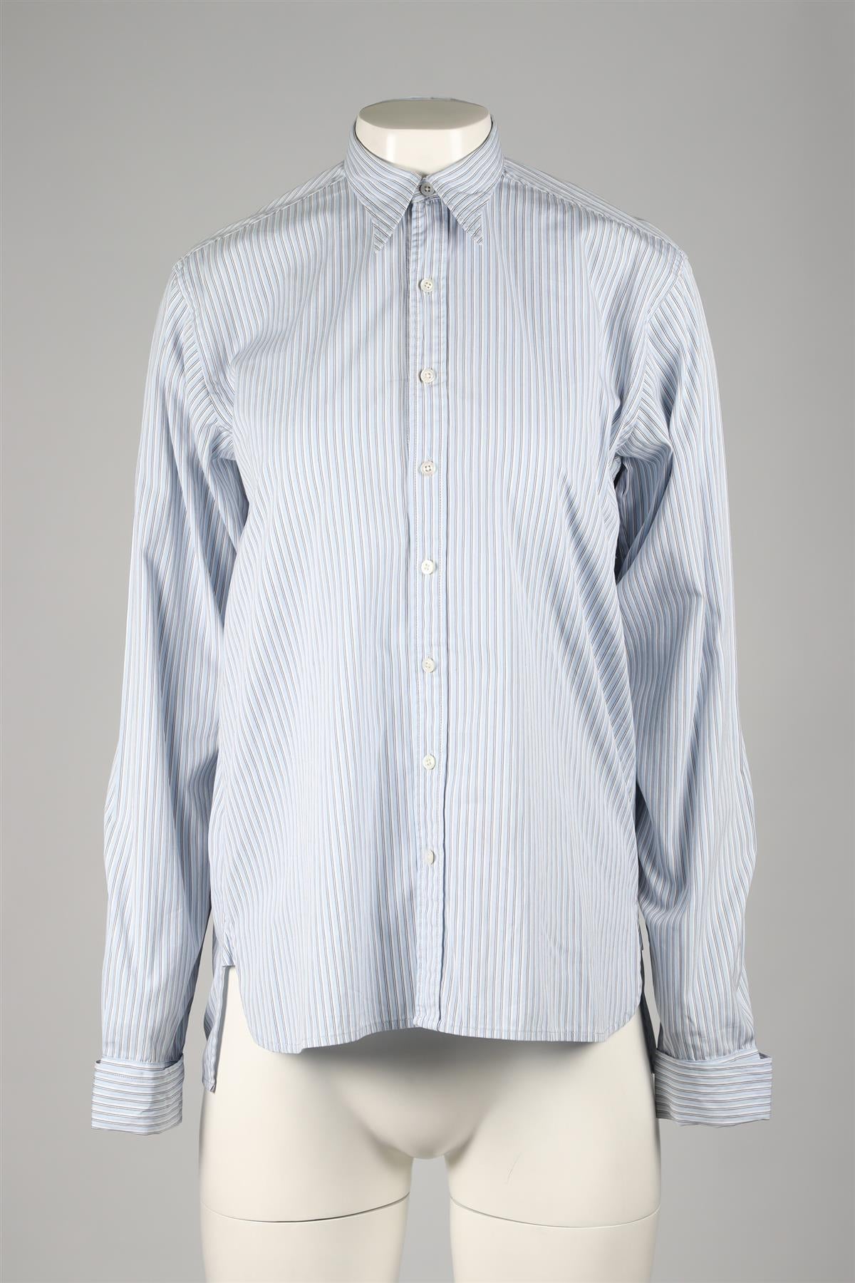 RALPH LAUREN COLLECTION BLUE COTTON SHIRT US 6 UK 10
