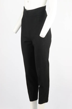 LA MANIA WOOL TAPERED LEG PANTS FR 38 UK 10