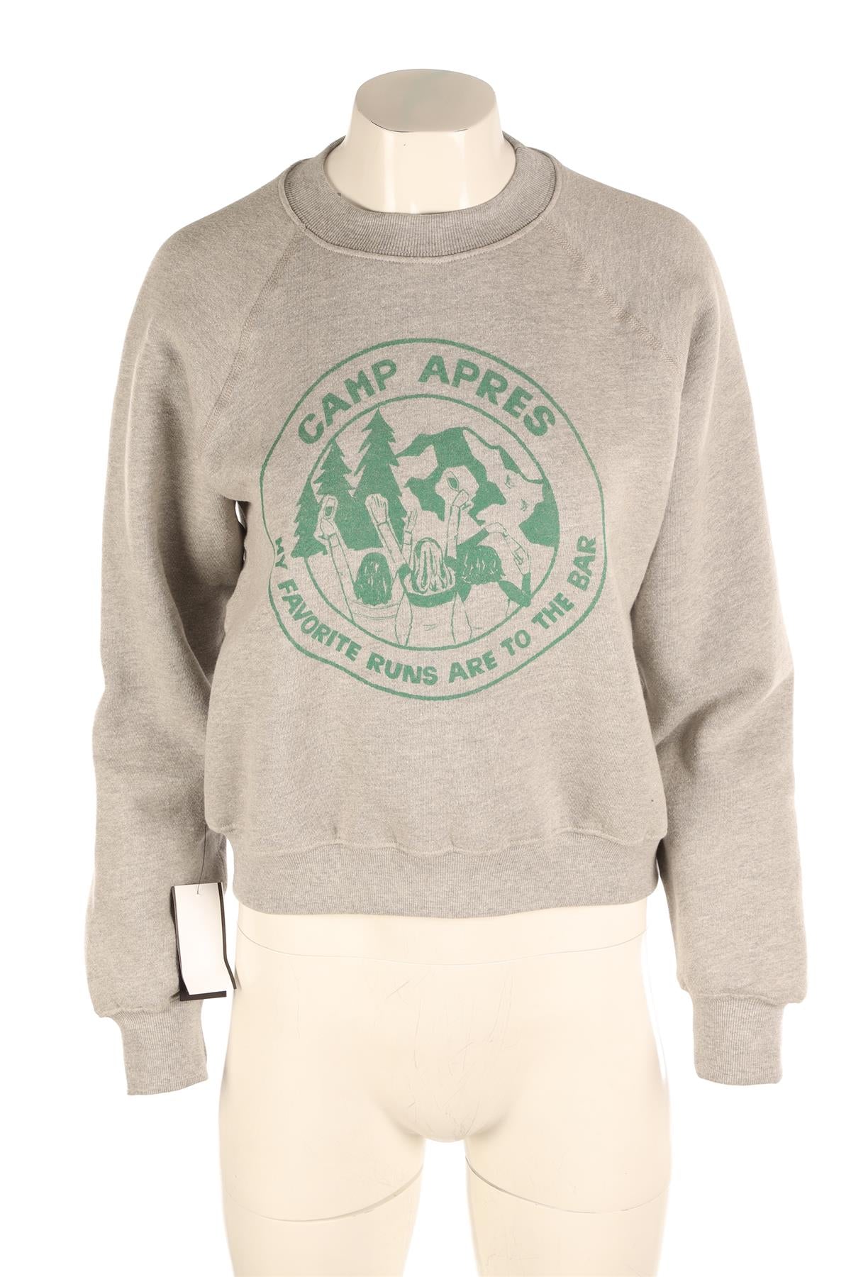 RE/DONE GREY COTTON SWEATSHIRT SMALL