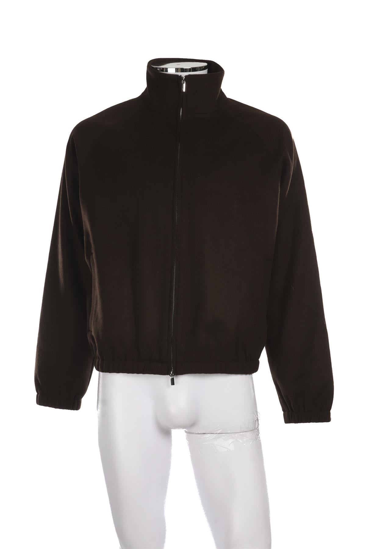 GRAND LE MAR BROWN MENS WOOL JACKET SMALL