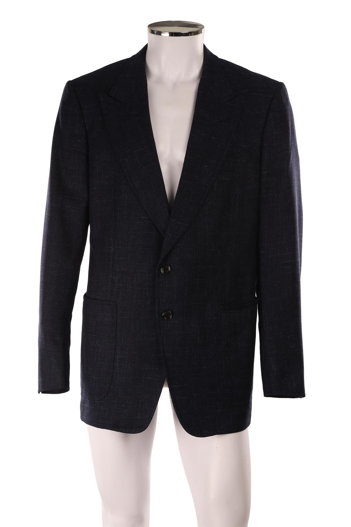 TOM FORD NAVY MEN'S WOOL BLAZER IT 56 UK/US 46