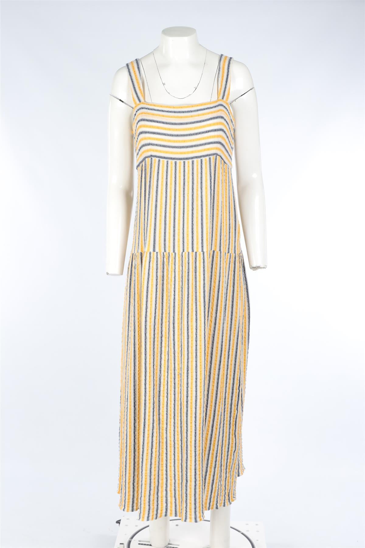 THREE GRACES LONDON MULTI COTTON MAXI DRESS UK 10