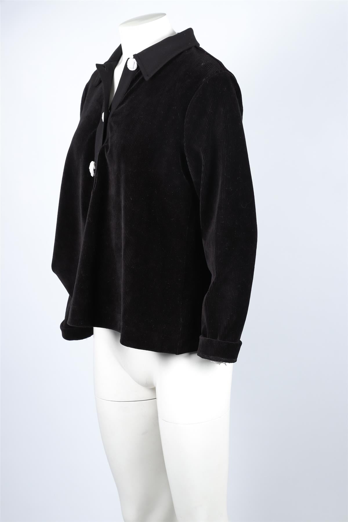 ME+EM Black Velvet Top UK 12