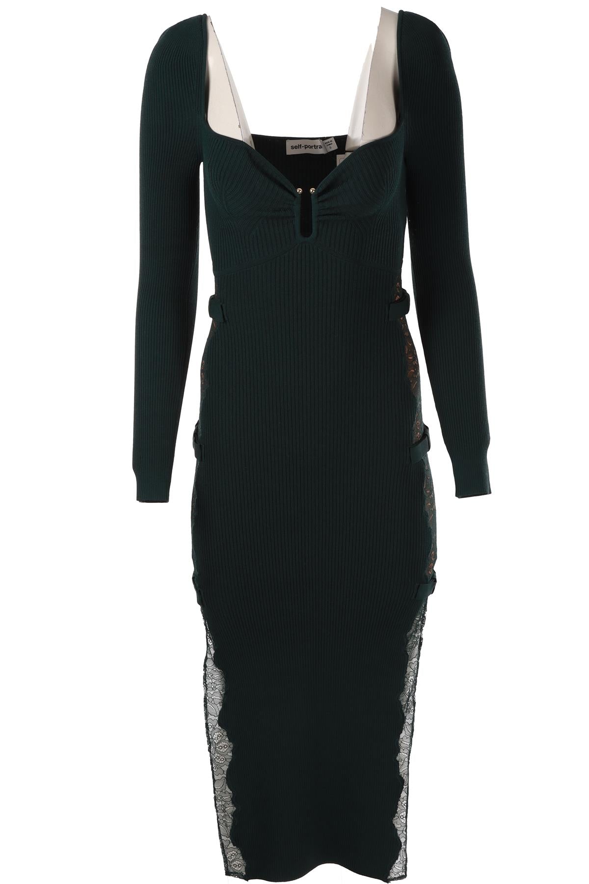 GREEN KNIT MAXI DRESS