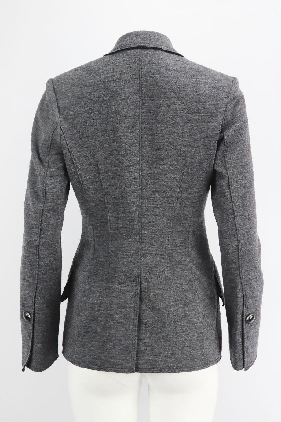 PROENZA SCHOULER WOOL BLEND JERSEY BLAZER US 6 UK 10