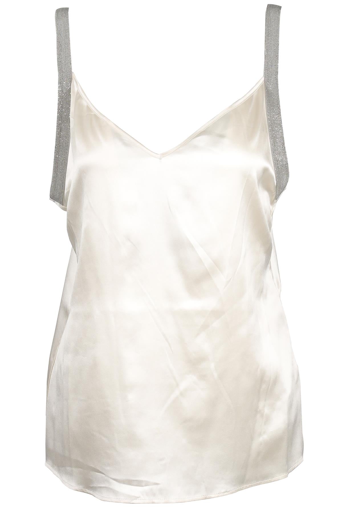 FABIANA FILIPPI WHITE SILK TOP IT 44 UK 12