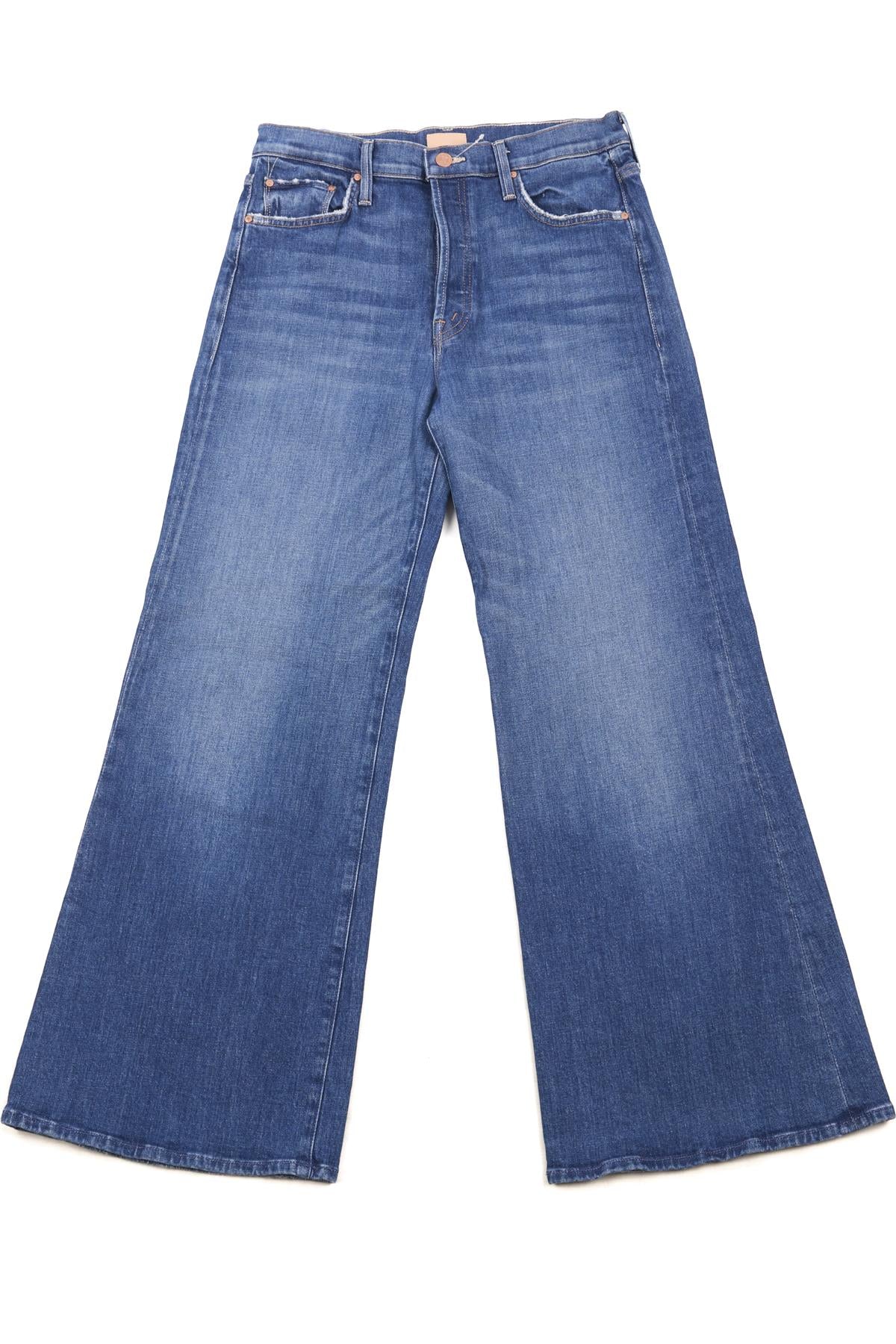 MOTHER BLUE HIGH RISE WIDE LEG JEANS W29