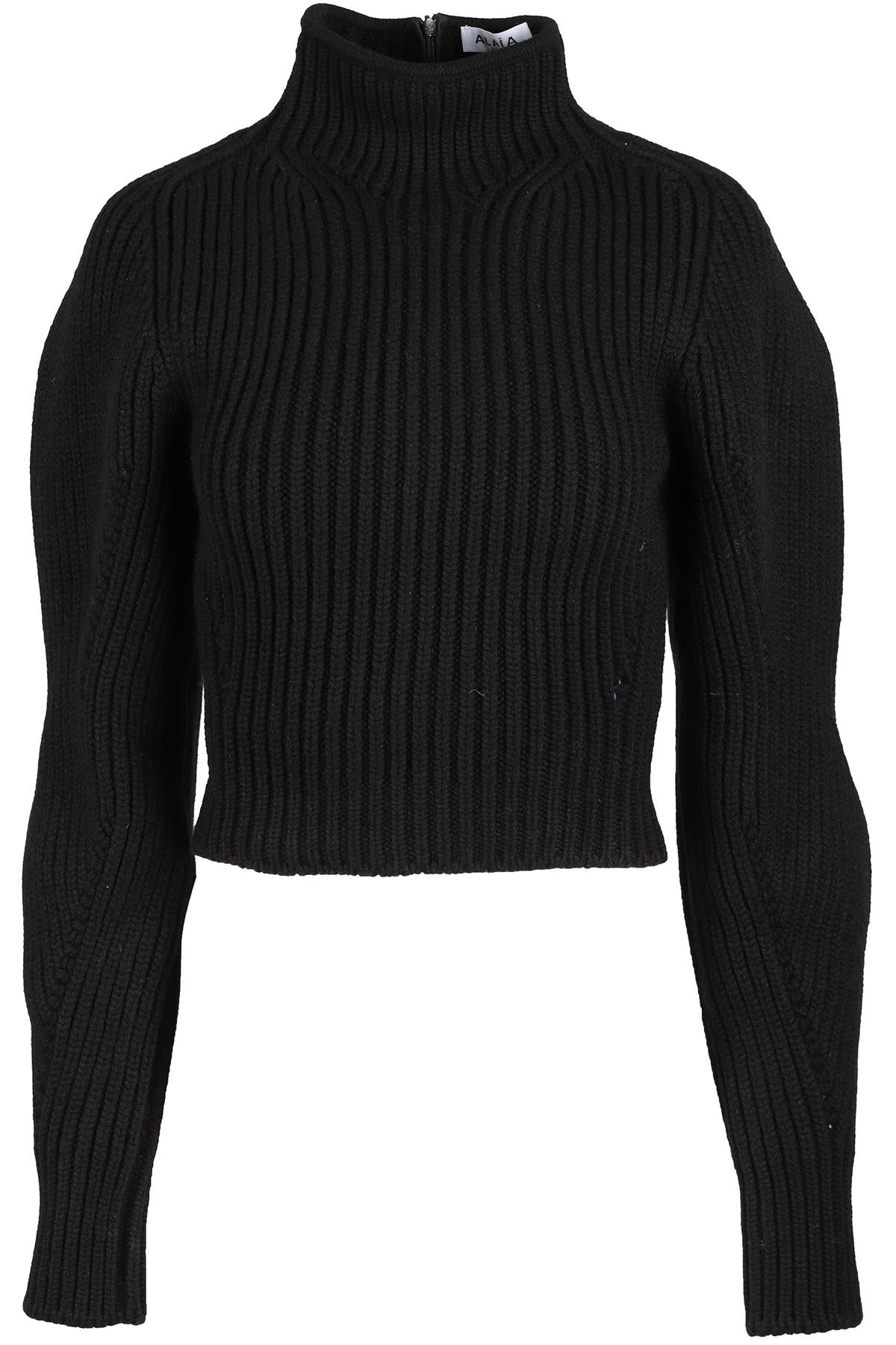 ALAÏA BLACK WOOL SWEATER FR 36 UK 8