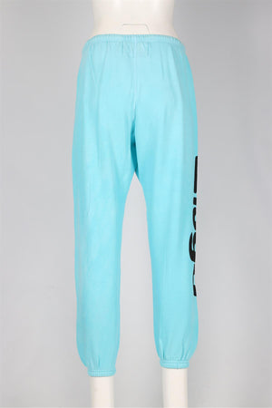 FREE CITY BLUE COTTON TRACK PANTS SMALL