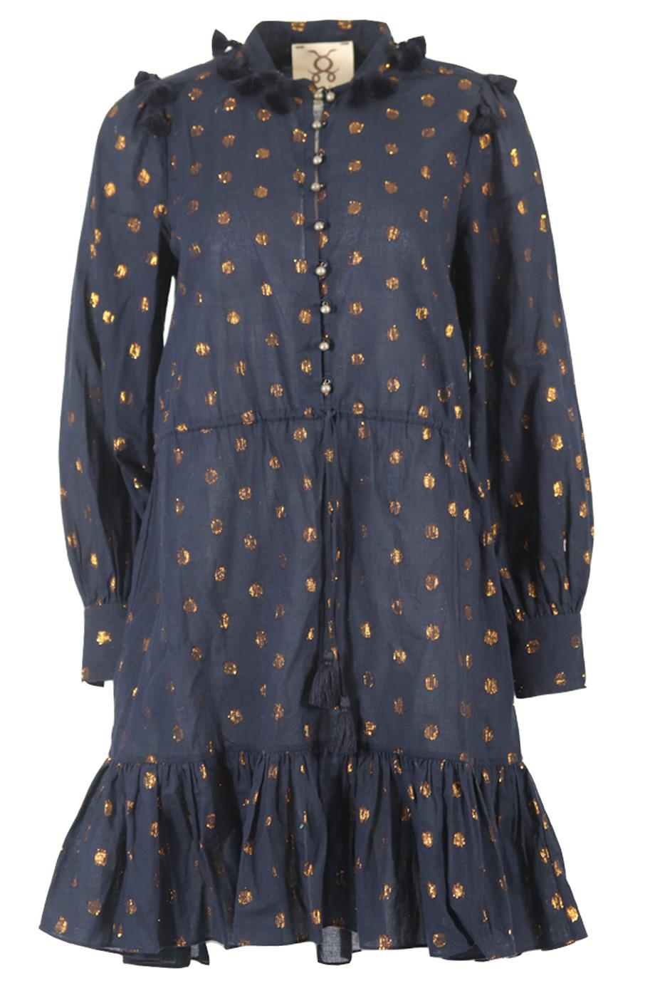 FIGUE COTTON BLEND MINI DRESS MEDIUM