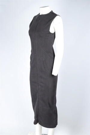 REFORMATION BLACK DEMIN MIDI DRESS US 2 UK 6