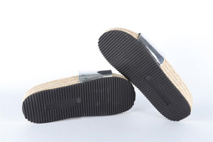 ALEXANDER WANG SILVER LEATHER SLIDES EU 36.5 UK 3.5 US 6.5