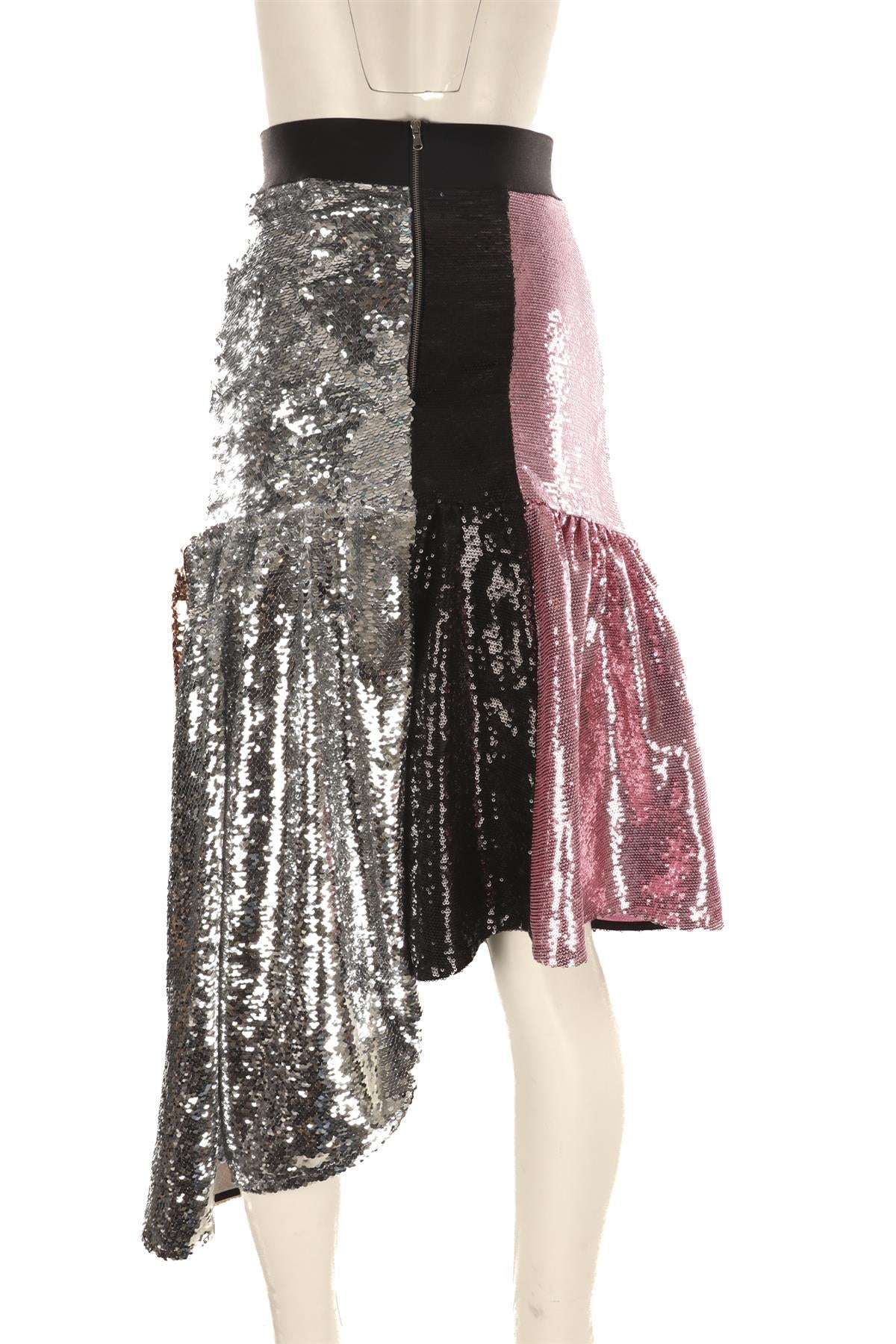 FYODOR GOLAN MULTI SEQUIN MIDI SKIRT UK 8