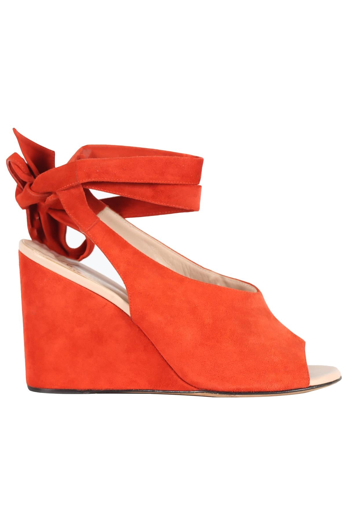 DEREK LAM SUEDE WEDGES SANDALS EU 40 UK 7 US 10