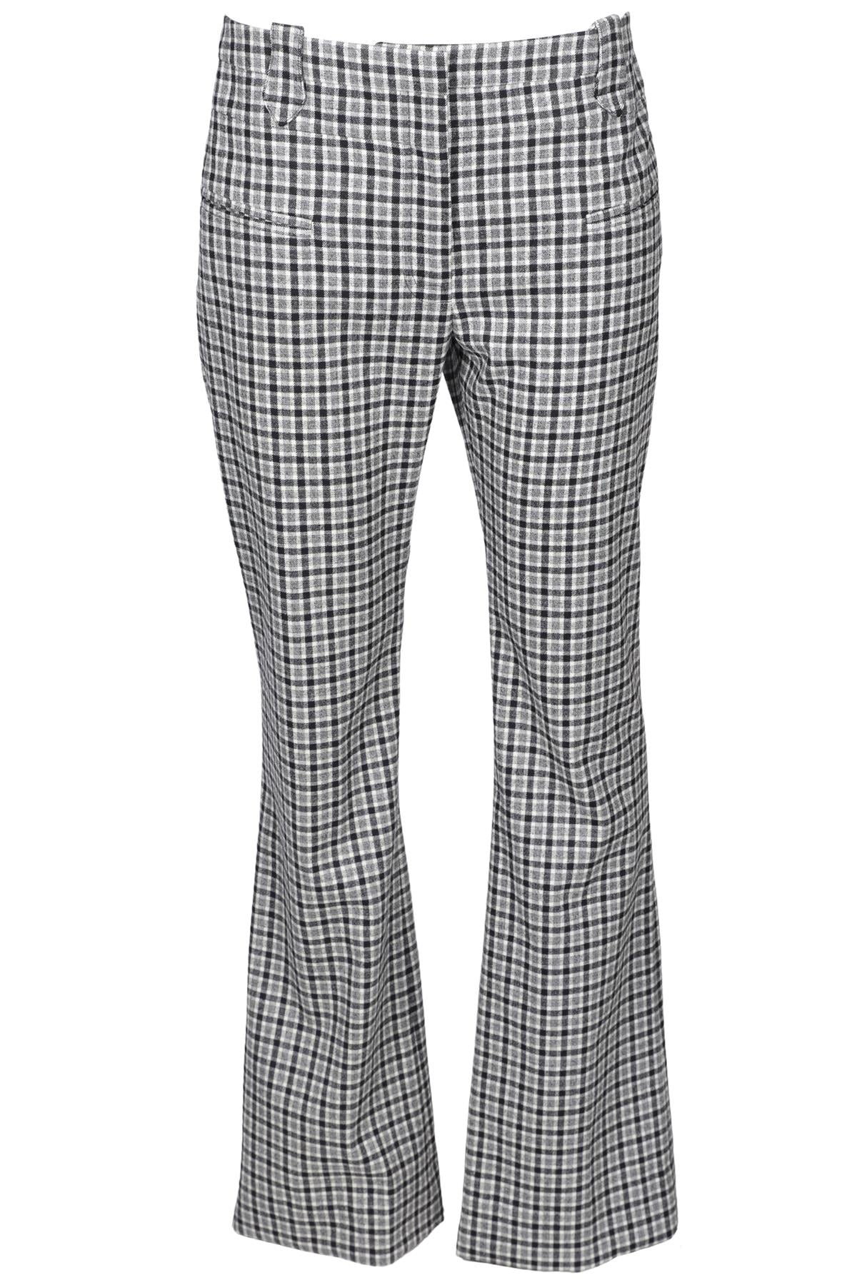 ALTUZARRA GREY WOOL STRAIGHT LEG PANTS FR 42 UK 14