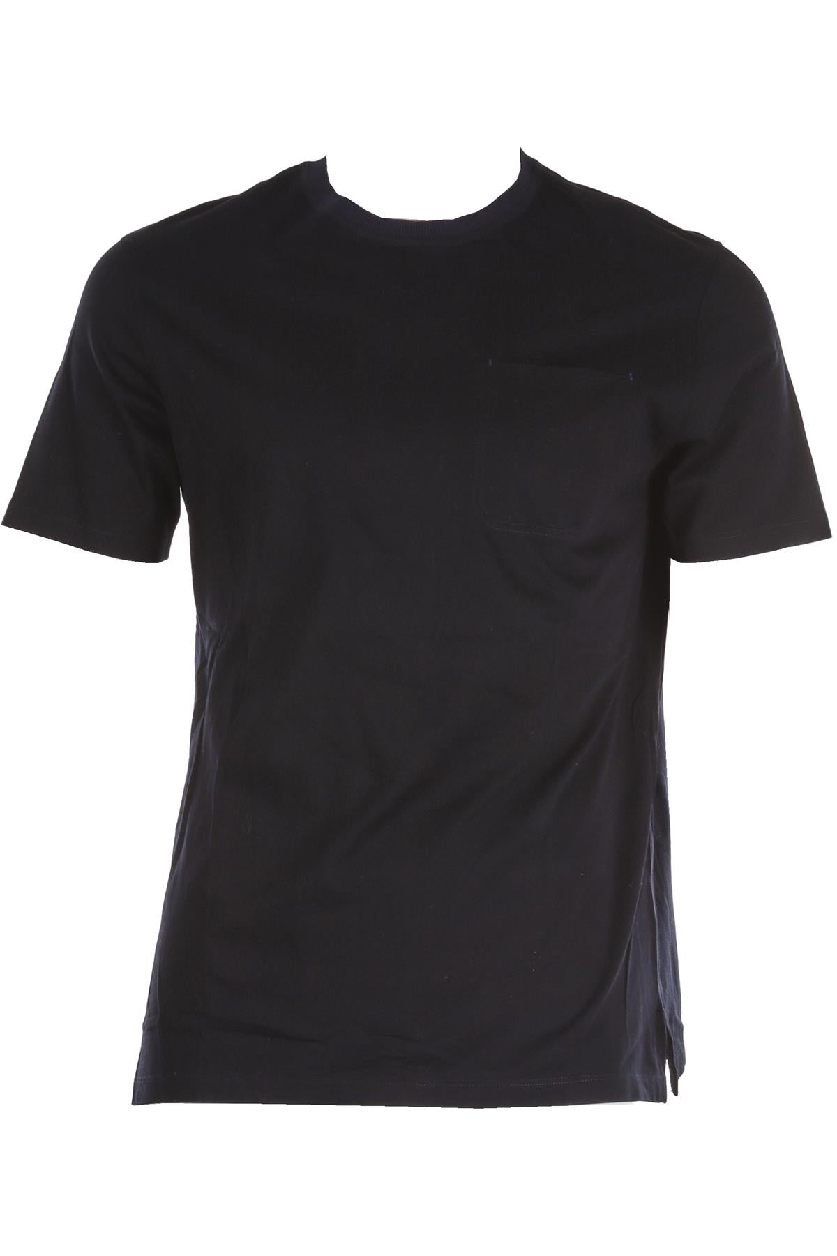 ERMENEGILDO ZEGNA NAVY MEN'S COTTON T-SHIRT T-SHIRT IT 48 UK 38