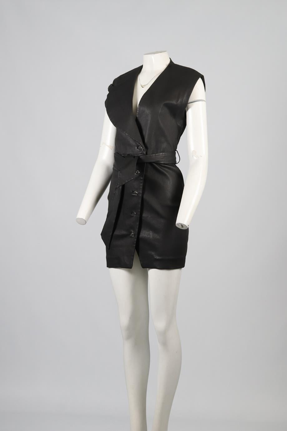 IRO LEATHER MINI DRESS FR 36 UK 8