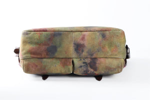CHANEL GREEN 2015 GRAFFITI ON THE PAVEMENT CANVAS SHOULDER BAG