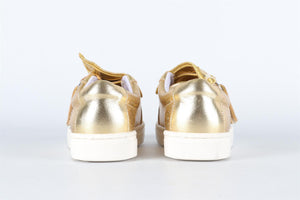 SOPHIA WEBSTER GOLD KIDS GIRLS LEATHER SNEAKERS EU 25 UK 8 US 9