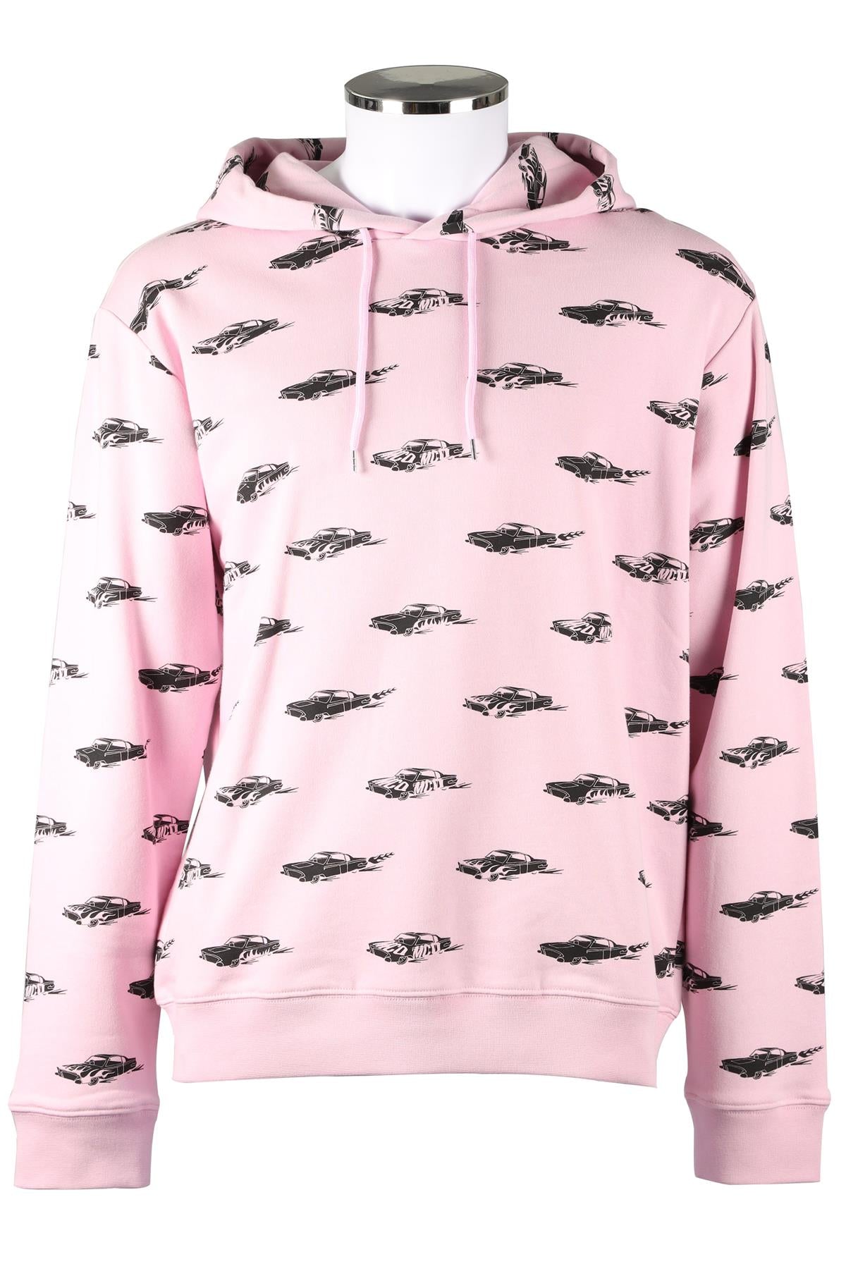 MCQ PINK MEN'S COTTON HOODIE LARGE